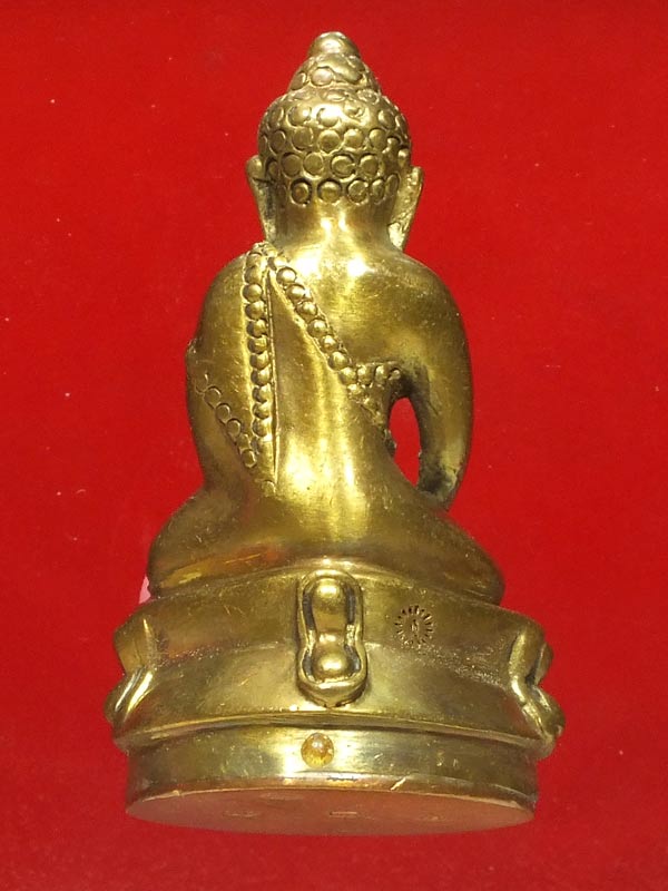 พระกริ่งพุทธปวเรศ เนื้อทองระฆังก้นทองแดง No.123
