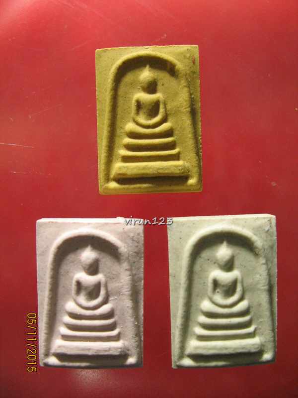 วัดใจ.....สมเด็จคะแนน 89 3เนื้อ รุ่นแรก ปี 2557 หลวงปู่ฮก วัดราษฎร์เรืองสุข พร้อมกล่องครับ 