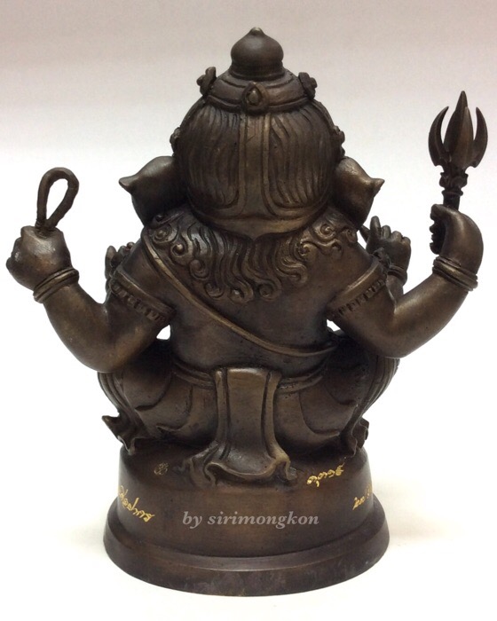 พระพิฆเนศ ปางนั่งบรมครู รุ่น100 ปี กรมศิลปากร ขนาดบูชา หน้าตัก 4 นิ้วครึ่ง No.3319