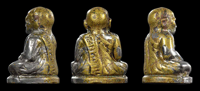 รูปหล่อ หลวงพ่อเงิน วัดบางคลาน จ.พิจิตร 2515 ออกวัดท้ายน้ำ พิมพ์หน้ายักษ์ ก้นอุ