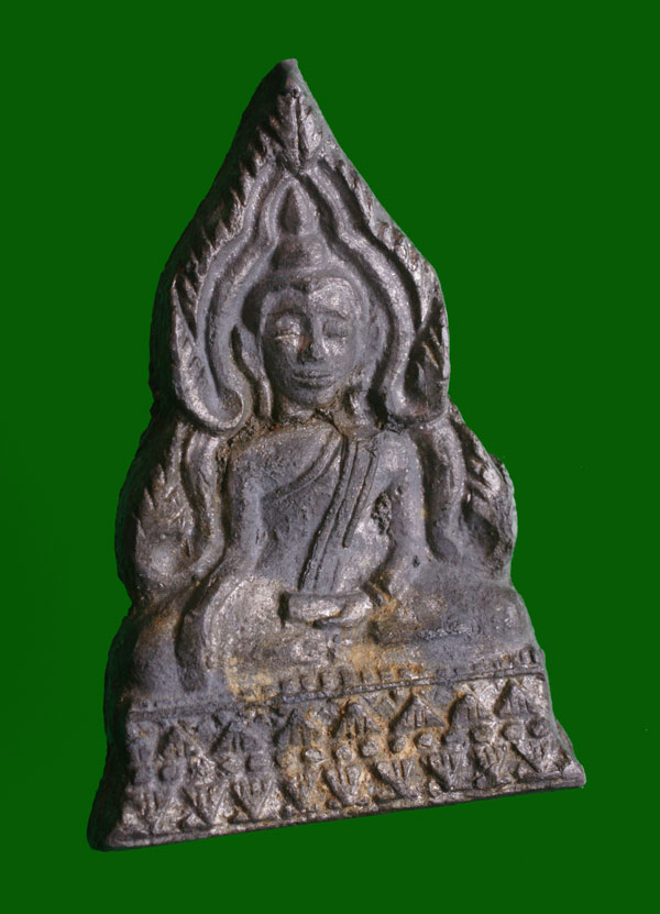 ***มาพร้อมบัตร G***พระพุทธชินราช หลวงพ่อโม วัดสามจีน ปี 2457 พิมพ์หนา เนื้อตะกั่ว***