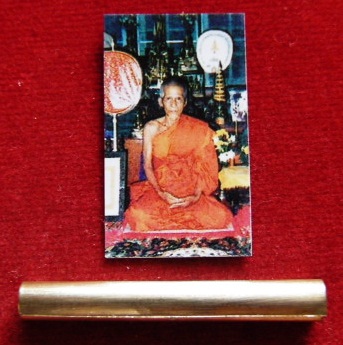 ตะกรุดเงิน หลวงปู่หลุย วัดราชโยธา จารมือ พร้อมภาพถ่าย จารมือ