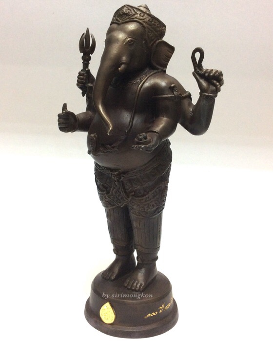 พระพิฆเนศ ปางยืนประทานพร รุ่น 100 ปี กรมศิลปากร ขนาดบูชา สูง 10.5 นิ้ว เนื้อโลหะผสม No.2800