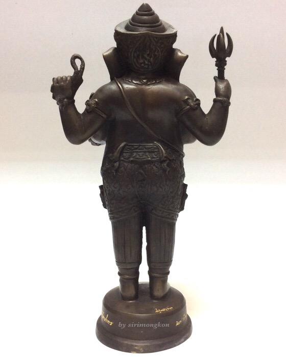 พระพิฆเนศ ปางยืนประทานพร รุ่น 100 ปี กรมศิลปากร ขนาดบูชา สูง 10.5 นิ้ว เนื้อโลหะผสม No.2800