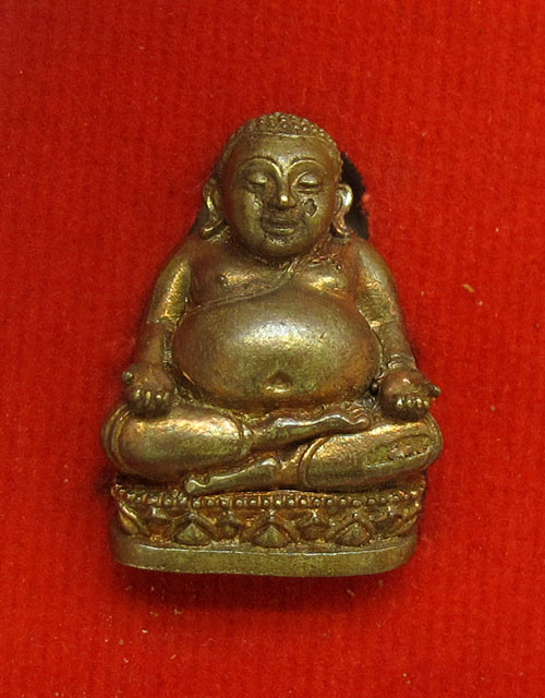 พระสังกัจจายน์ รุ่น รับทรัพย์ ปี 54 เนื้อทองสำริด ก้นอุดผง 