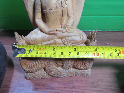 พระบูชาไม้แกะสลัก พิมพ์ พระนาคปรก ศิลป์สวย ขนาด หน้าตัก 4 นิ้ว