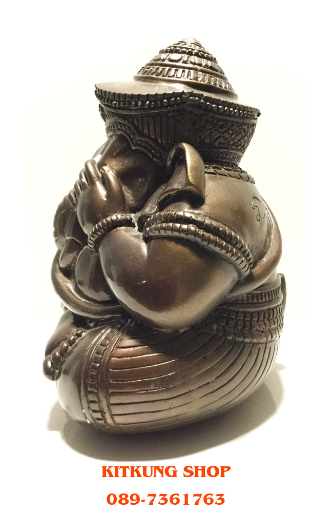 พระพิฆเนศปางอ้อมจักรวาล หลวงปู่หงษ์ พรหมปัญโญ ขนาดบูชา ๕ นิ้ว