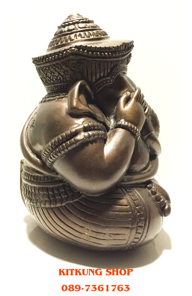 พระพิฆเนศปางอ้อมจักรวาล หลวงปู่หงษ์ พรหมปัญโญ ขนาดบูชา ๕ นิ้ว