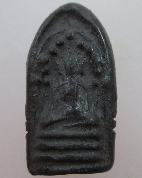 พระกริ่งคลองตะเคียน กรุวัดประดู่ทรงธรรม อยุธยา พิมพ์ 2 หน้า