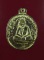 เหรียญหล่อโบราณ สมเด็จลุน วันเวินชัย แขวงจำปาศักดิ์ สปป.ลาว พิมพ์รูปไข่เล็ก เนื้อเปียกทอง  มีจาร 