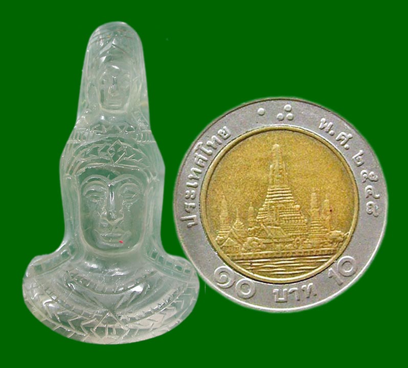 เศียรองค์พ่อจตุคาม เนื้อแก้วหินจุนเจี๋ย      ... เคาะเดียวแดง