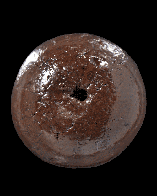 เม็ดประคำเหล็กพี้ หลวงปู่หมุน วัดบ้านจาน จ.ศรีสะเกษ+ใบกำกับ