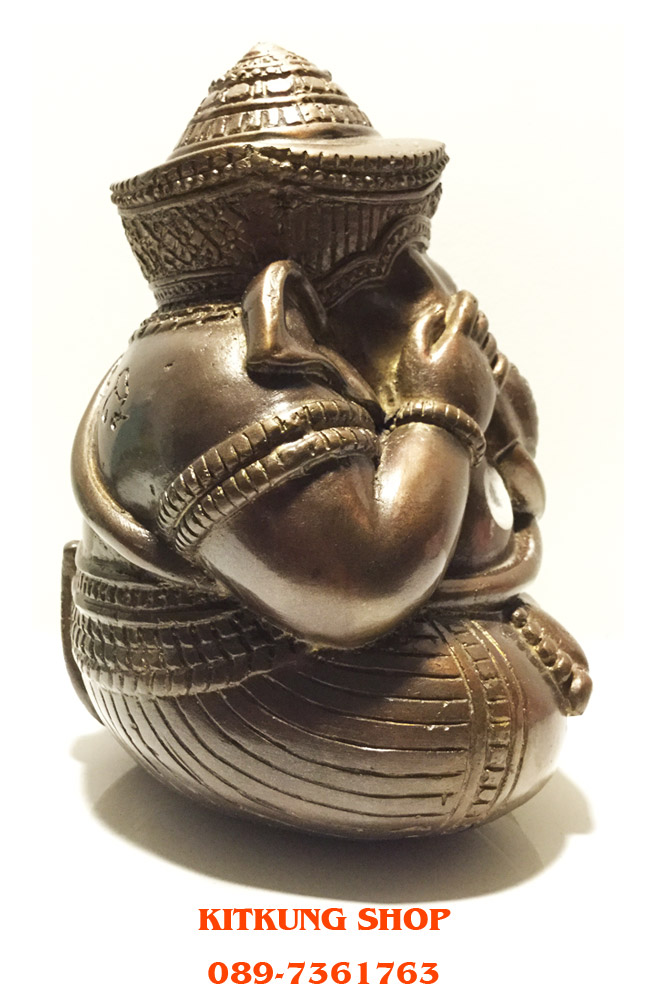 พระพิฆเนศปางอ้อมจักรวาล หลวงปู่หงษ์ พรหมปัญโญ ขนาดบูชา ๕ นิ้ว