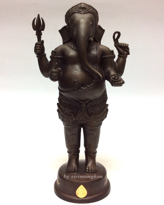 วัดใจ!!!พระพิฆเนศ ปางยืนประทานพร รุ่น 100 ปี กรมศิลปากร ขนาดบูชา สูง 10.5 นิ้ว เนื้อโลหะผสม No.3874