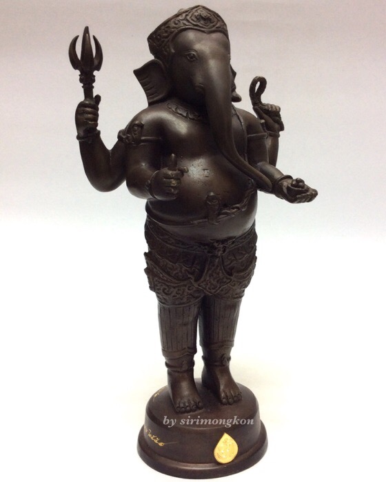 วัดใจ!!!พระพิฆเนศ ปางยืนประทานพร รุ่น 100 ปี กรมศิลปากร ขนาดบูชา สูง 10.5 นิ้ว เนื้อโลหะผสม No.3874