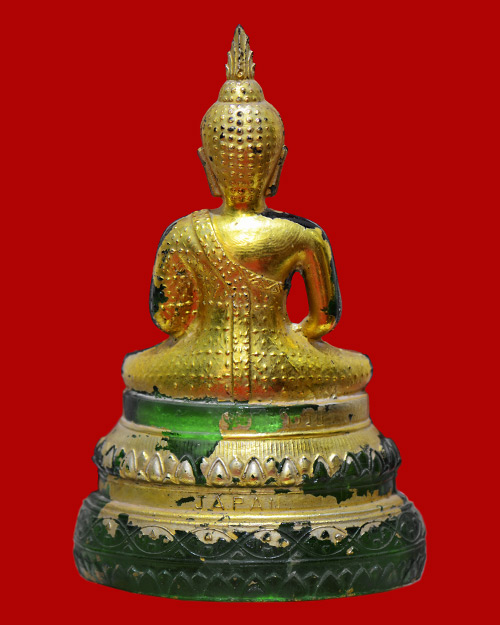 พระบูชา5นิ้ว พระแก้วมรกต พิธี25 พุทธศตวรรษ เนื้อสีเขียว สำนักพุทธศรีประทีป บล็อกJAPAN สภาพสวยมาก