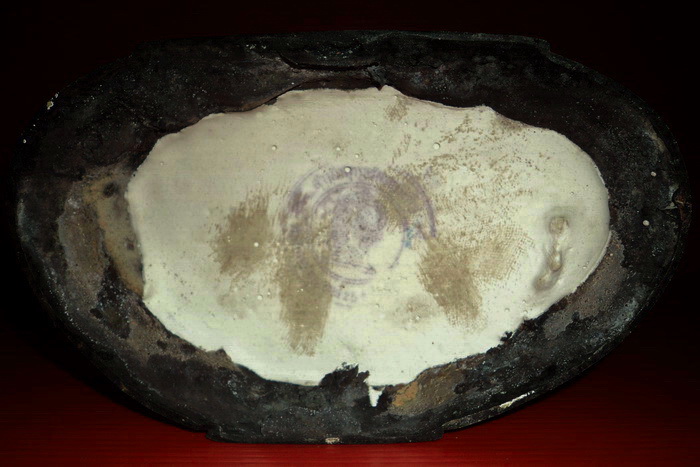 พระพุทธรูปบูชาปางประทานพร ใต้ฐานหล่อดินไทย หน้าตัก 5 นิ้ว ผิวหิ้งเดิม ๆ ค่ะ