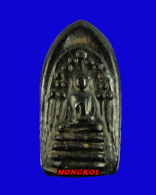 พระกริ่งคลองตะเคียนวัดประดู่ทรงธรรม พิมพ์สองหน้า เนื้อดินผสมผงใบลาน จ.อยุธยา