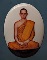 ล็อกเก็ตในหลวงทรงผนวช หลังอุดเทียนชัย+เเผ่นเงิน+จีวร+ปิดทอง ปี08 แบบนี้หายากมาก