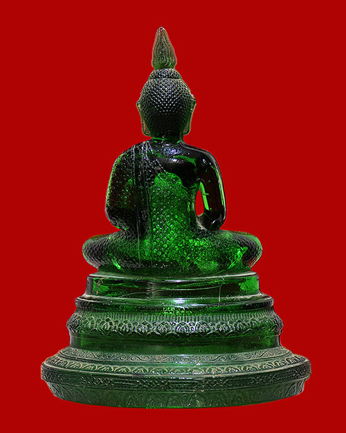 พระบูชา5นิ้ว พระแก้วมรกต วัดโปรดเกศ 2497 สีเขียว สภาพสวยมาก ไม่มีร้าวครับ