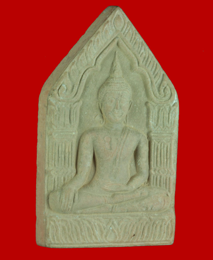  พระขุนแผนซุ้มเรือนแก้ว  เนื้อดินโป่ง หลวงพ่อพูล  วัดไผ่ล้อม จ.นครปฐม