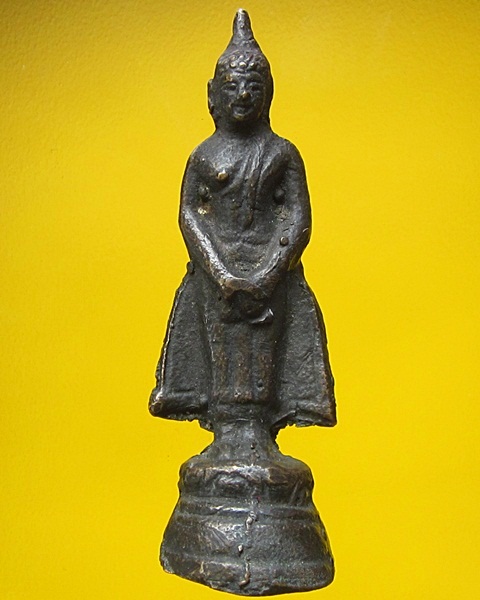 พระประจำวันหล่อโบราณ หลวงพ่อสนิท วัดลำบัวลอย จ.นครนายก