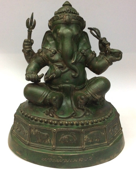 พระพิฆเนศ ศิลปศึกษา-ช่างศิลป กรมศิลปากร ปี50 ขนาดบูชา หน้าตัก7นิ้ว สูง9นิ้ว ลำดับองค์พระ 158 