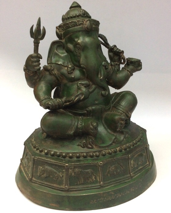 พระพิฆเนศ ศิลปศึกษา-ช่างศิลป กรมศิลปากร ปี50 ขนาดบูชา หน้าตัก7นิ้ว สูง9นิ้ว ลำดับองค์พระ 158 