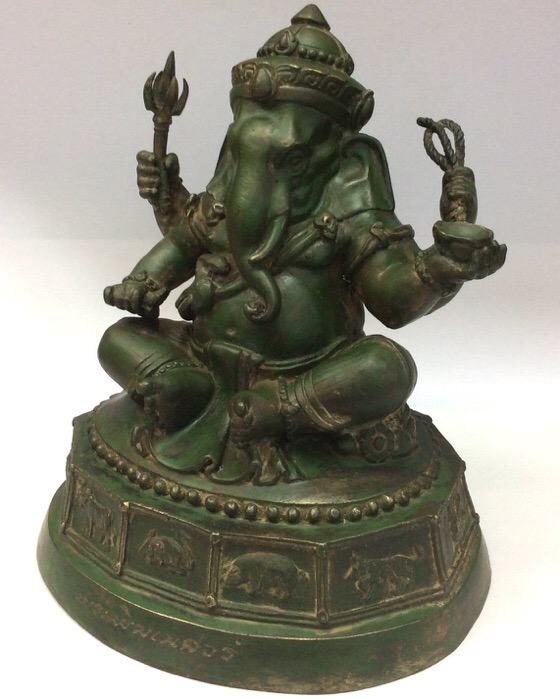 พระพิฆเนศ ศิลปศึกษา-ช่างศิลป กรมศิลปากร ปี50 ขนาดบูชา หน้าตัก7นิ้ว สูง9นิ้ว ลำดับองค์พระ 158 