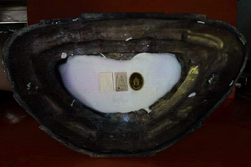 พระพุทธหลักเมืองมิ่งมงคลกาญจน์ ปางสะดุ้งกลับ ชนะมาร ประทานทรัพย์ พระดีพิธีใหญ่ สวยมากค่ะ