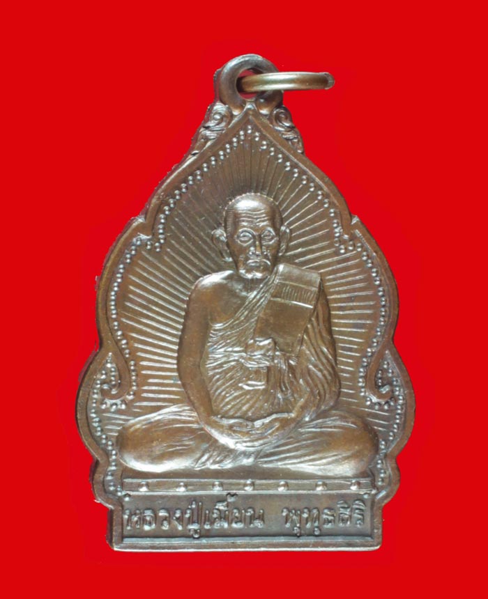เหรียญปลอดโรค หลังฤาษี หลวงพ่อเมี้ยน วัดโพธิ์กบเจา พระนครศรีอยุธยา ปี ๒๕๓๘