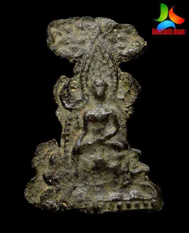 พระกรุวัดดาวเสด็จ พระนางพญาซุ้มชินราชปรกโพธิ์ พิมพ็สองหน้า เนื้อชิน