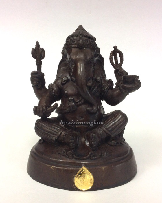 พระพิฆเนศ กรมศิลปากร ปี50 ขนาดบูชา หน้าตัก3นิ้ว สูง4.5นิ้ว"ใต้ฐาน อุดพระพิฆเนศ เนื้อผงว่าน ปี50" 