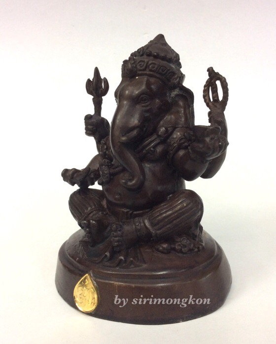 พระพิฆเนศ กรมศิลปากร ปี50 ขนาดบูชา หน้าตัก3นิ้ว สูง4.5นิ้ว"ใต้ฐาน อุดพระพิฆเนศ เนื้อผงว่าน ปี50" 