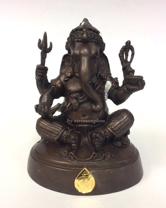 พระพิฆเนศ กรมศิลปากร ปี50 ขนาดบูชา หน้าตัก3นิ้ว สูง4.5นิ้ว"อุดพระพิฆเนศ เนื้อผงว่าน ปี50" No.2523