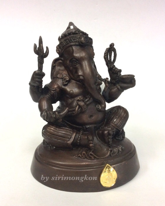 พระพิฆเนศ กรมศิลปากร ปี50 ขนาดบูชา หน้าตัก3นิ้ว สูง4.5นิ้ว"อุดพระพิฆเนศ เนื้อผงว่าน ปี50" No.2523