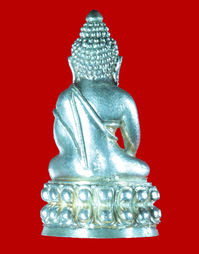 พระกริ่งไตรจักร ชัยสิทธิ์ หลวงพ่อชื้น วัดญาณเสน พระนครศรีอยุธยา ปี ๒๕๔๕ เนื้อเงินก้นทองคำ