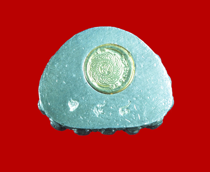 พระกริ่งไตรจักร ชัยสิทธิ์ หลวงพ่อชื้น วัดญาณเสน พระนครศรีอยุธยา ปี ๒๕๔๕ เนื้อเงินก้นทองคำ