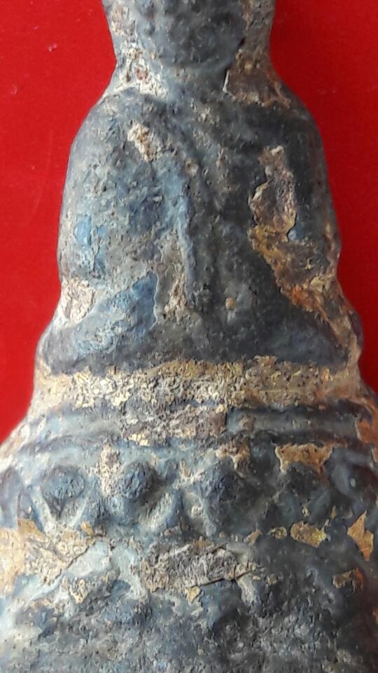 พระรัตนะพิมพ์จิ๋ว.เนื้อตะกั่ว.ทองเดิมสนิมแดง.กรุวัดคลองสิบสอง