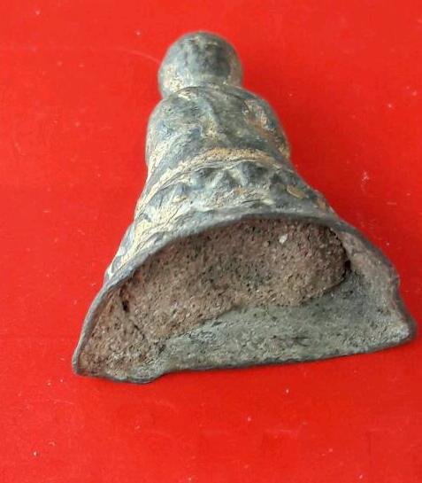 พระรัตนะพิมพ์จิ๋ว.เนื้อตะกั่ว.ทองเดิมสนิมแดง.กรุวัดคลองสิบสอง