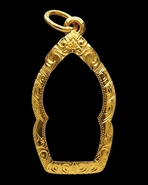 กรอบทอง ยกซุ้ม มือ1ใส่ ปรกใบมะขาม หลวงปู่หมุน วัดบ้านจาน จ.ศรีสะเกษ น้ำหนัก1.53กรัม