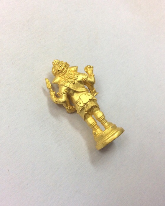 พระพิฆเนศ รุ่นสำริด สำเร็จ สมปรารถนา ที่ระลึกสร้างพระพิฆเนศองค์ใหญ่ เนื้อกะไหล่ทอง กล่องเดิม 