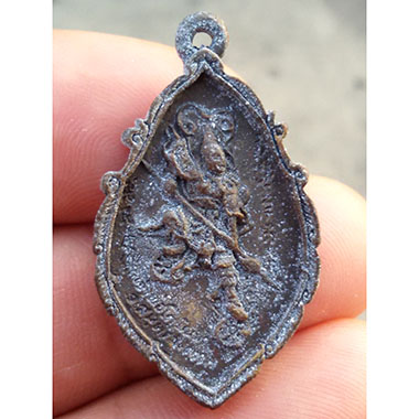 เหรียญหล่อหลวงพ่อวัดบ้านแหลม-เจ้าพ่อโกมินทร์ รุ่นเปิดศาล (รุ่นแรก) จ.สมุทรสงคราม