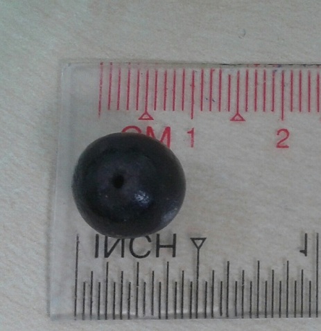 เม็ดประคำ เหล็กน้ำพี้ รุ่น เสาร์ห้ามหาเศรษฐี 1เม็ด วัดซับลำใย หลวงปุ่หมุน ปลุกเศก ปี 43..(9)