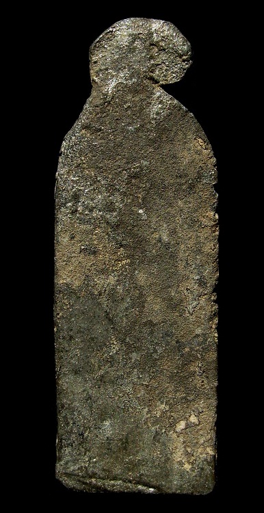 พระลีลาช่อดอกไม้ กรุวัดราชบูรณะ จ.พระนครศรีอยุธยา เนื้อชินเงินผิวปรอท สวยเดิมๆ