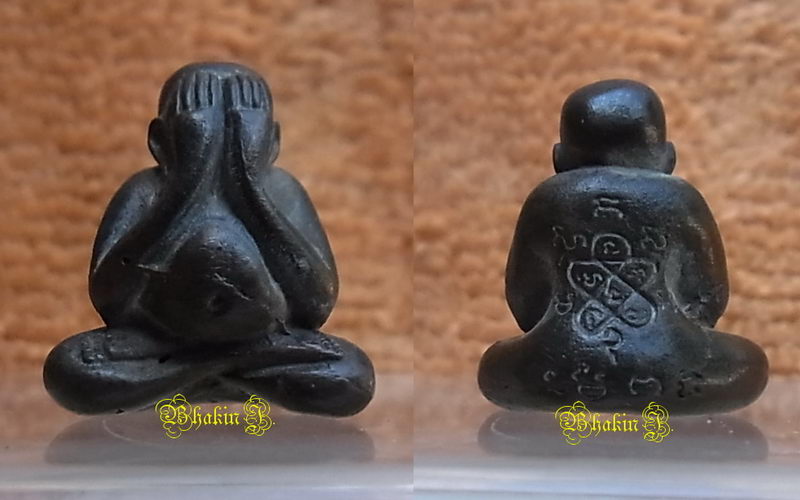  **พระปิดตามหาลาภ(ปุ้มปุ้ย )หลวงพ่อสาคร วัดหนองกรับ ปี 37 เนื้อนวะโลหะ  พิมพ์กลาง  ก้นต็อกโค็ด สวยๆ 