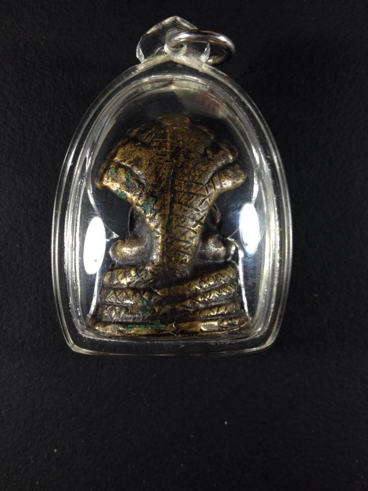 พระหล่อนาคปรกแสงอรุณ พิมพ์ใหญ่ วัดบรมนิวาส ปี 2495