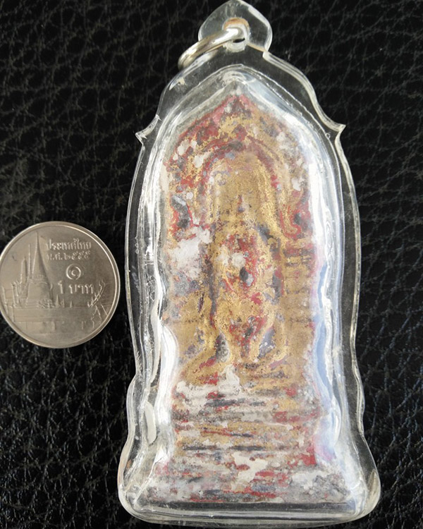 พระซุ้มขุนตาล ลำพูน เนื้อชินสนิมแดง