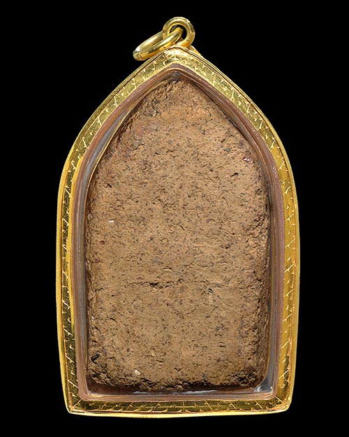 พระขุนแผนพลายเดี่ยว กรุบ้านกร่าง จ.สุพรรณบุรี พิมพ์ทรงพลเล็ก เนื้อดิน+เลี่ยมทอง+บัตรรับรองครับ