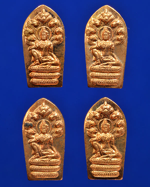 เหรียญปรกใบมะขาม จตุคามรามเทพ รุ่นไหว้ครู โกผ่อง 2550